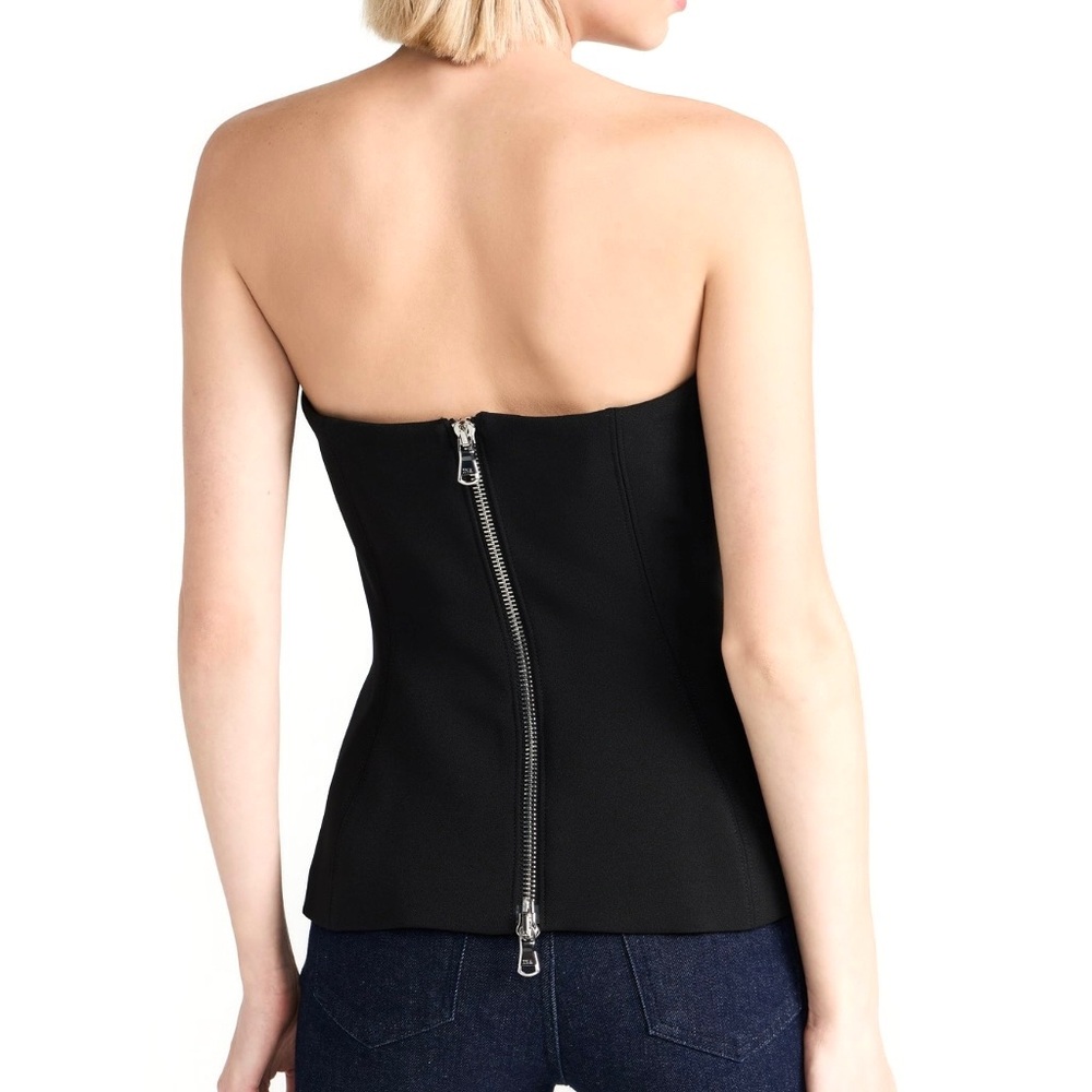NEW VERONICA BEARD BLACK STRAPLESS TOP - Picture 6 of 11
